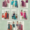 Stylish Popcorn Vol 8 Vertican Plain Embroidery Worked Kurti Set Collection Wholesale 2026