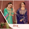 Kanya Ziva Vol 1 Vertican Embroidered Kurti With Bottom Dupatta Wholesale