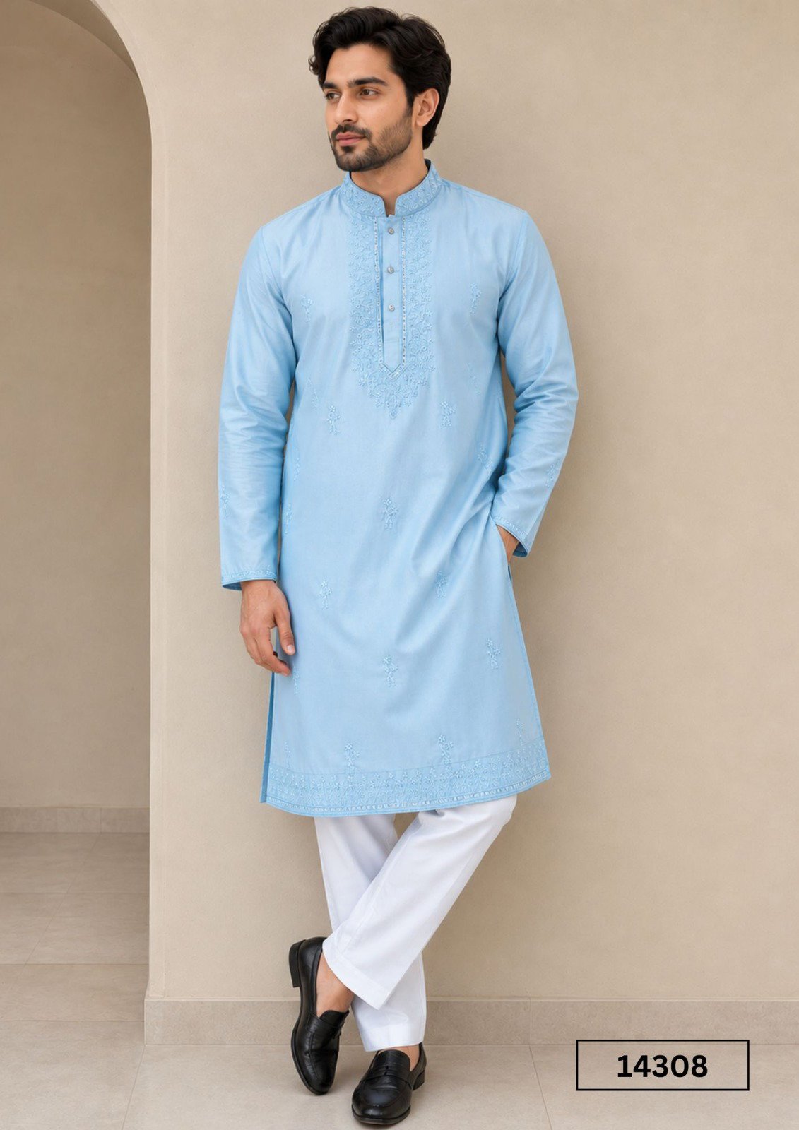 Launching Outluk Vol 143 Linen Satin Embroidered Kurta Pajama Collection Wholesale 2026