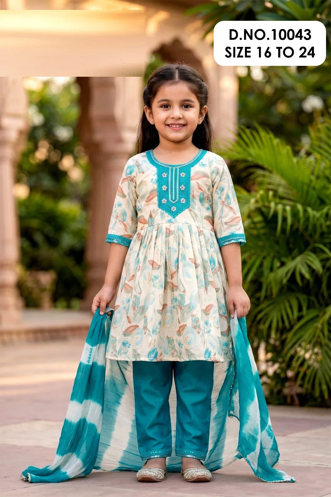 Stylish Bhumi 10043 And 10044 Mul Chanderi Printed Kids Wear Kurti Set Wholesale 2026