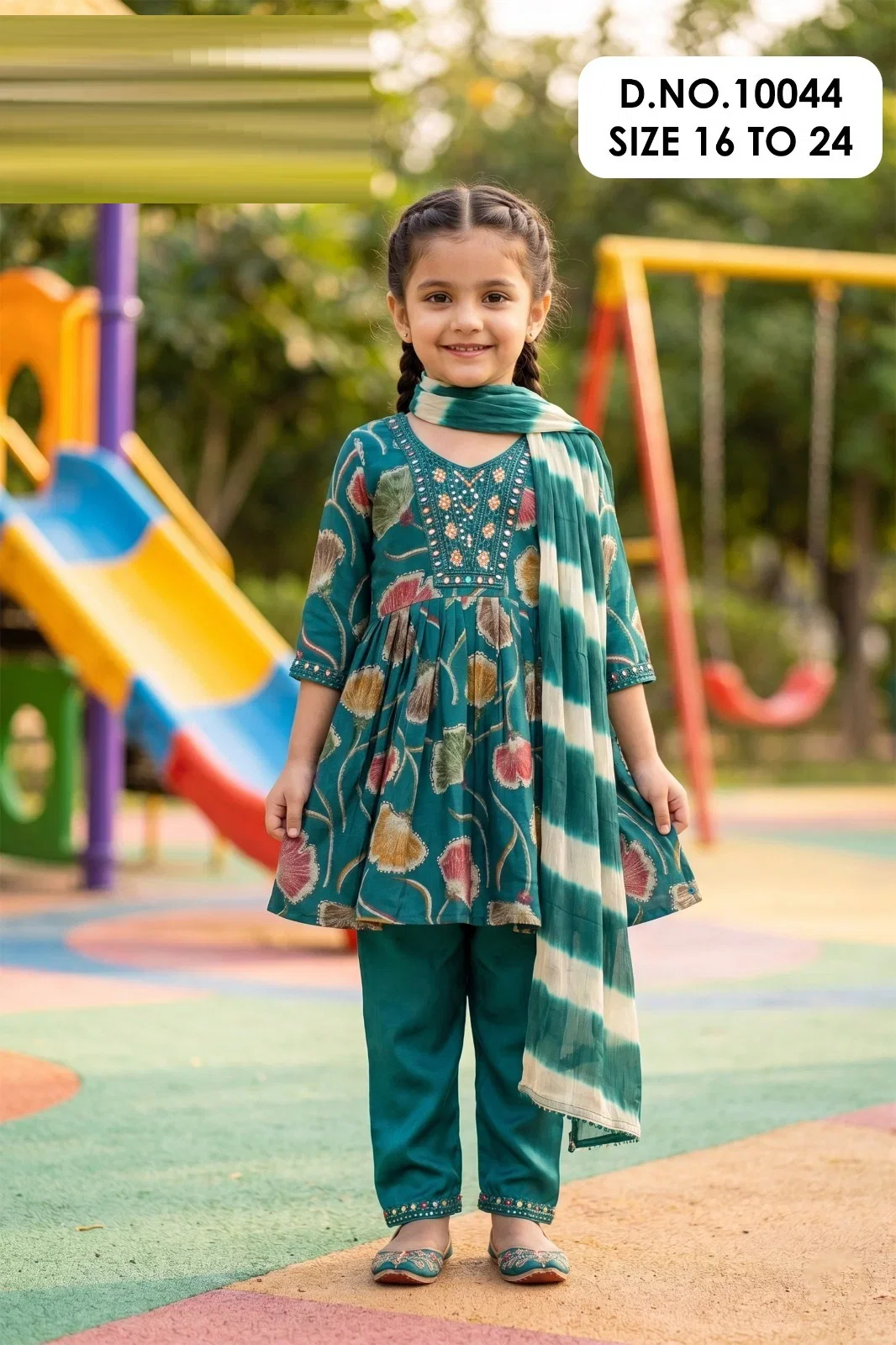 Stylish Bhumi 10043 And 10044 Mul Chanderi Printed Kids Wear Kurti Set Wholesale 2026