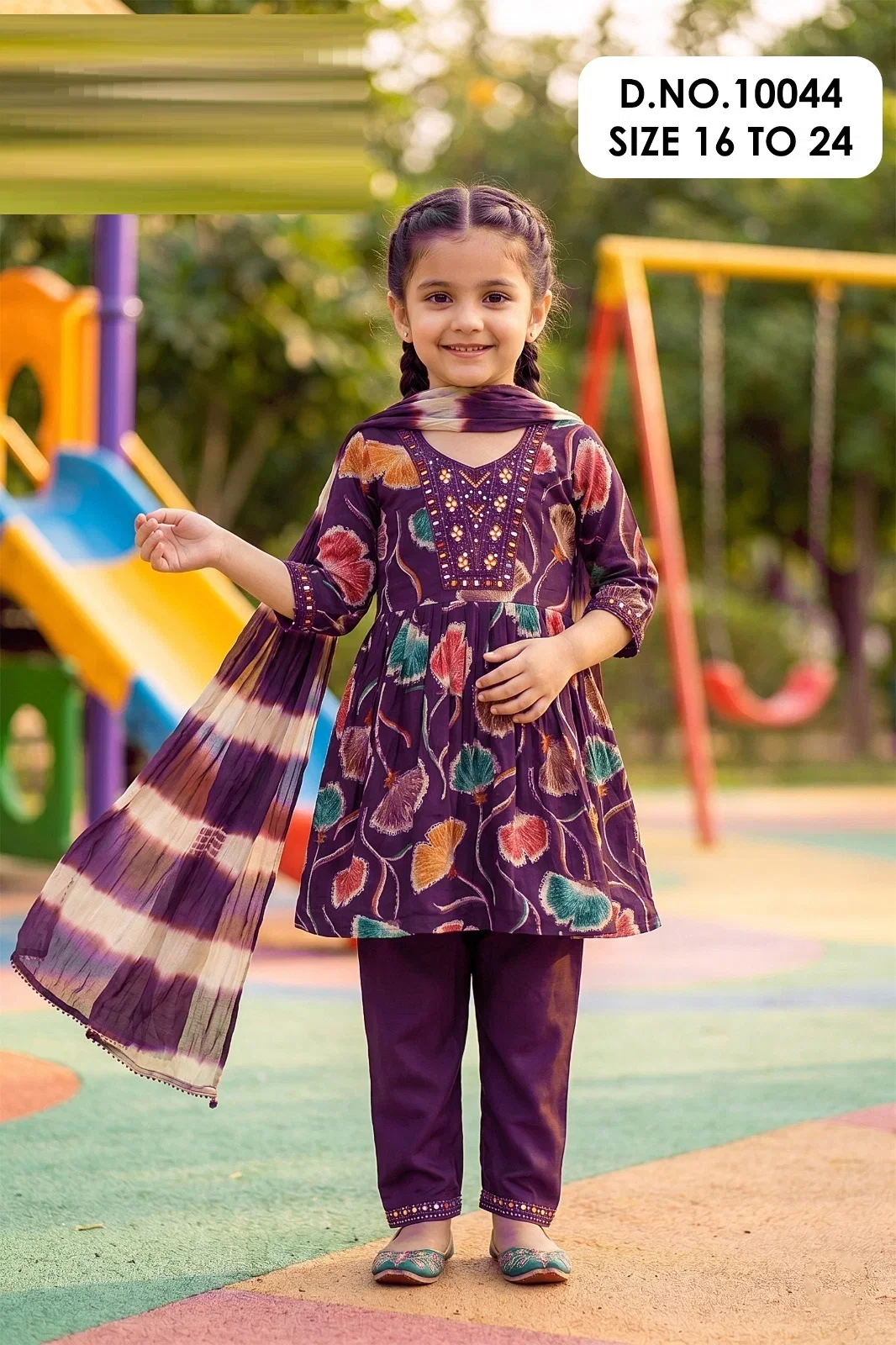 Stylish Bhumi 10043 And 10044 Mul Chanderi Printed Kids Wear Kurti Set Wholesale 2026