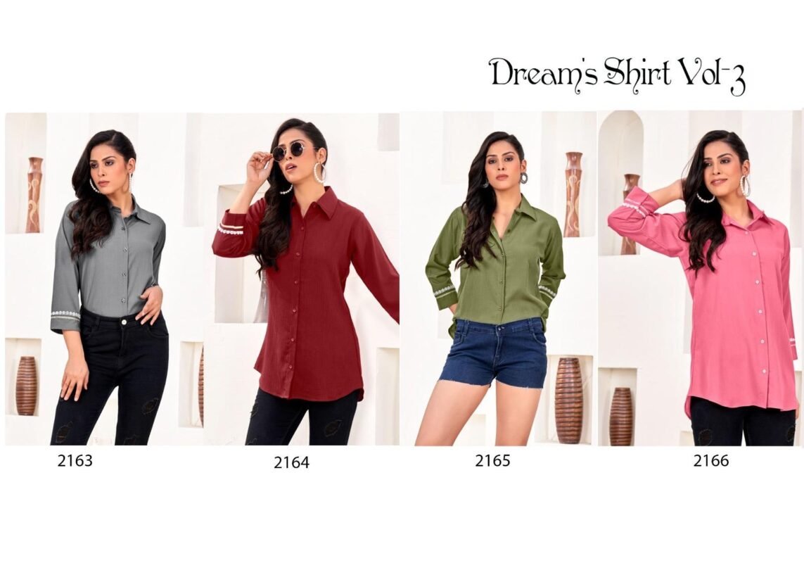 Launching Lekha Sal Dreams Shirt Vol 3 Rinkal Cotton Daily Wear Shirt Wholesale 2026