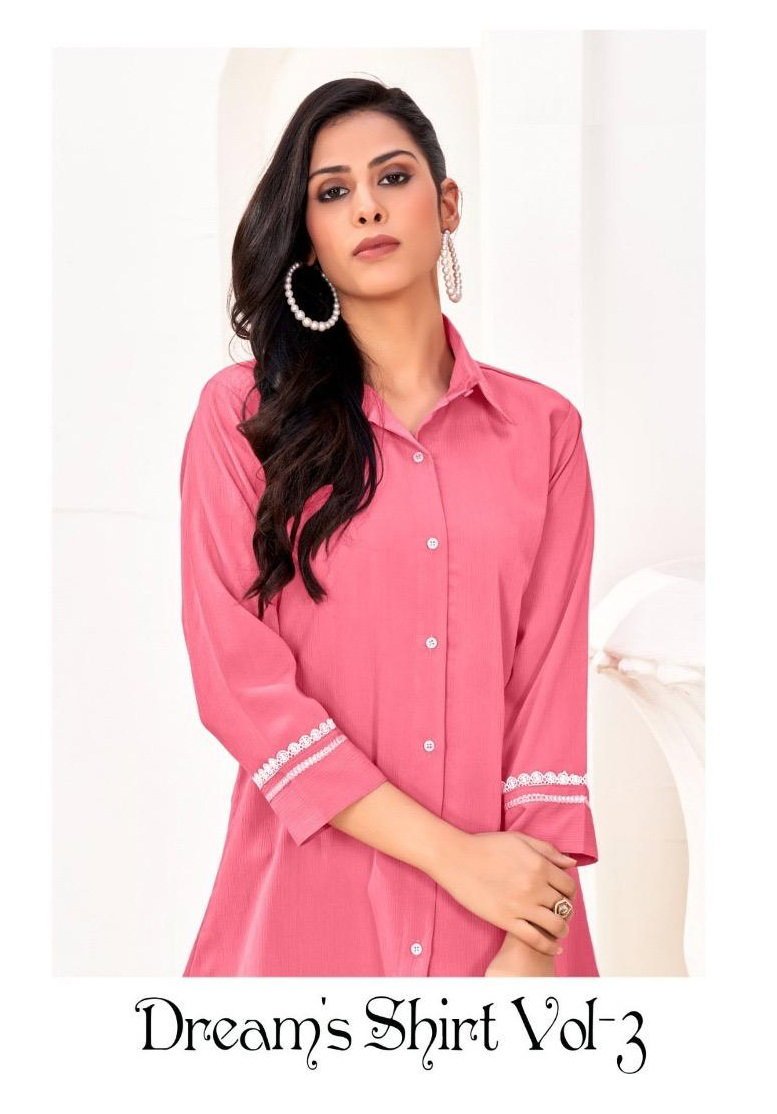 Lekha Sal Dreams Shirt Vol 3 Rinkal Cotton Daily Wear Shirt Wholesale