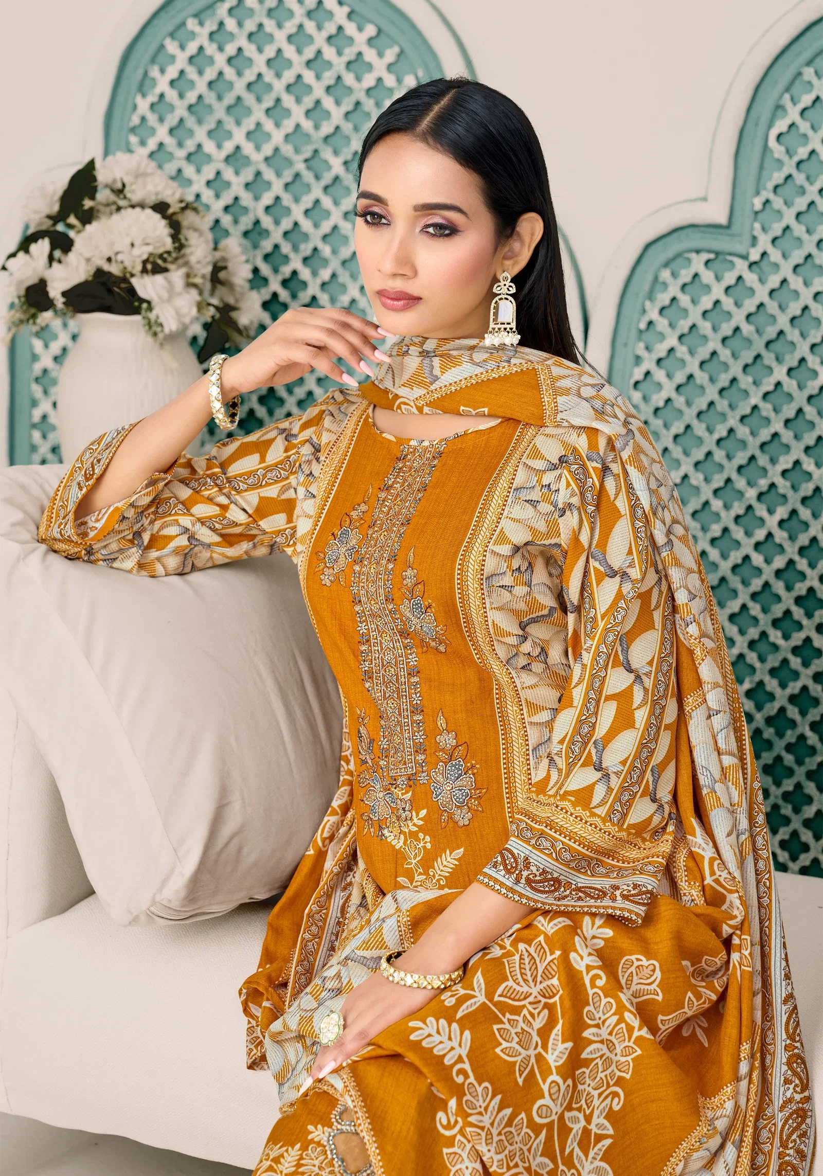 Buy Alok Rihaana Vol 17 Cambric Cotton Embroidered Dress Material Wholesale 2026