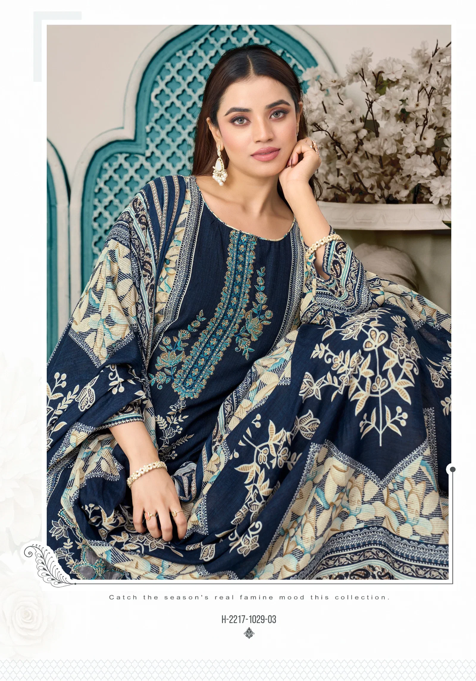 Buy Alok Rihaana Vol 17 Cambric Cotton Embroidered Dress Material Wholesale 2026