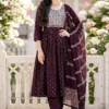 Latest Princess New Aaiyna Glass Roman Embroidered Kurti Set Collection Wholesale 2026