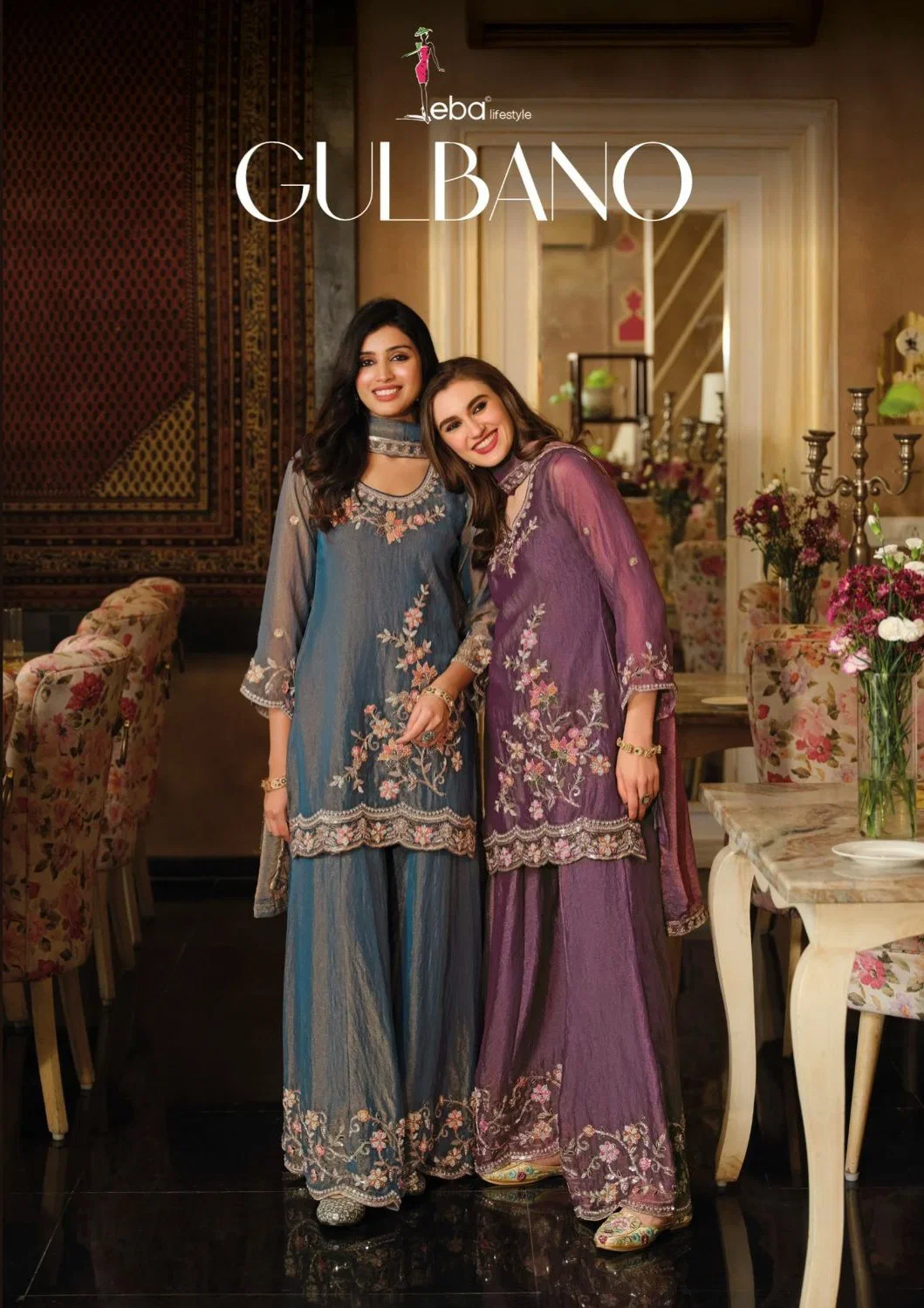 Eba Gulbano Nc Moss With Beads Work Salwar Kameez Wholesale