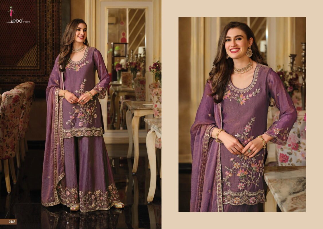 Latest Eba Gulbano Nc Moss With Beads Work Salwar Kameez Wholesale 2026