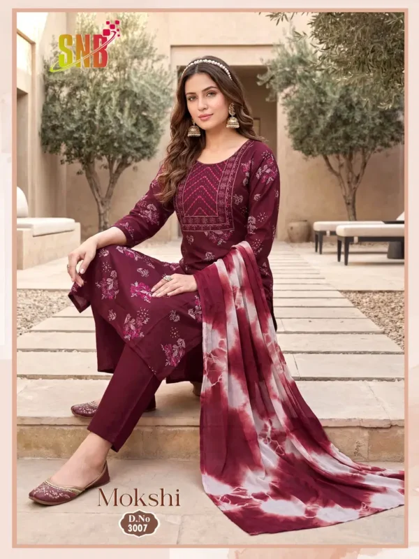 Latest Mokshi Vol 3 Vertican Silk Print Straight Cut Kurti Set Collection Wholesale 2026
