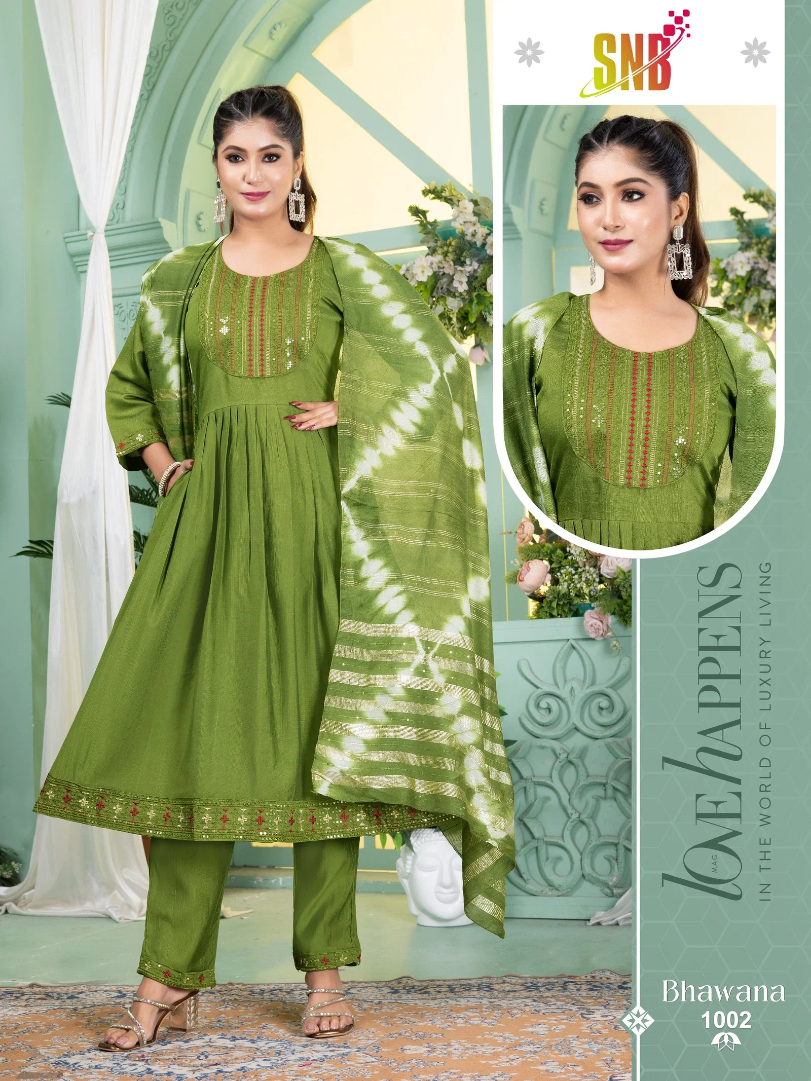 Stylish Bhawana Vol 1 Vertican Silk Embroidered Kurti With Bottom Dupatta Wholesale 2026