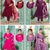 Stylish Bhawana Vol 1 Vertican Silk Embroidered Kurti With Bottom Dupatta Wholesale 2026