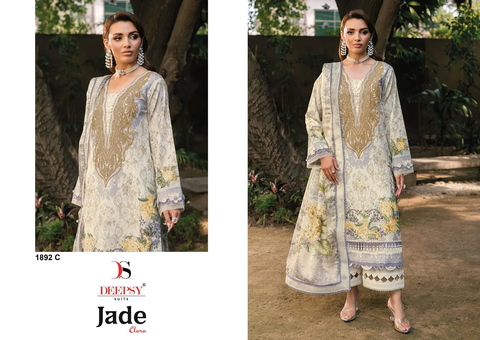 Latest Deepsy 1892 Chiffon Dupatta Cotton Embroidered Salwar Kameez Wholesale 2026