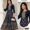 Blue Hills Festival Pro Max Ultra Plus Size Rayon Anarkali Kurti Collection Wholesale