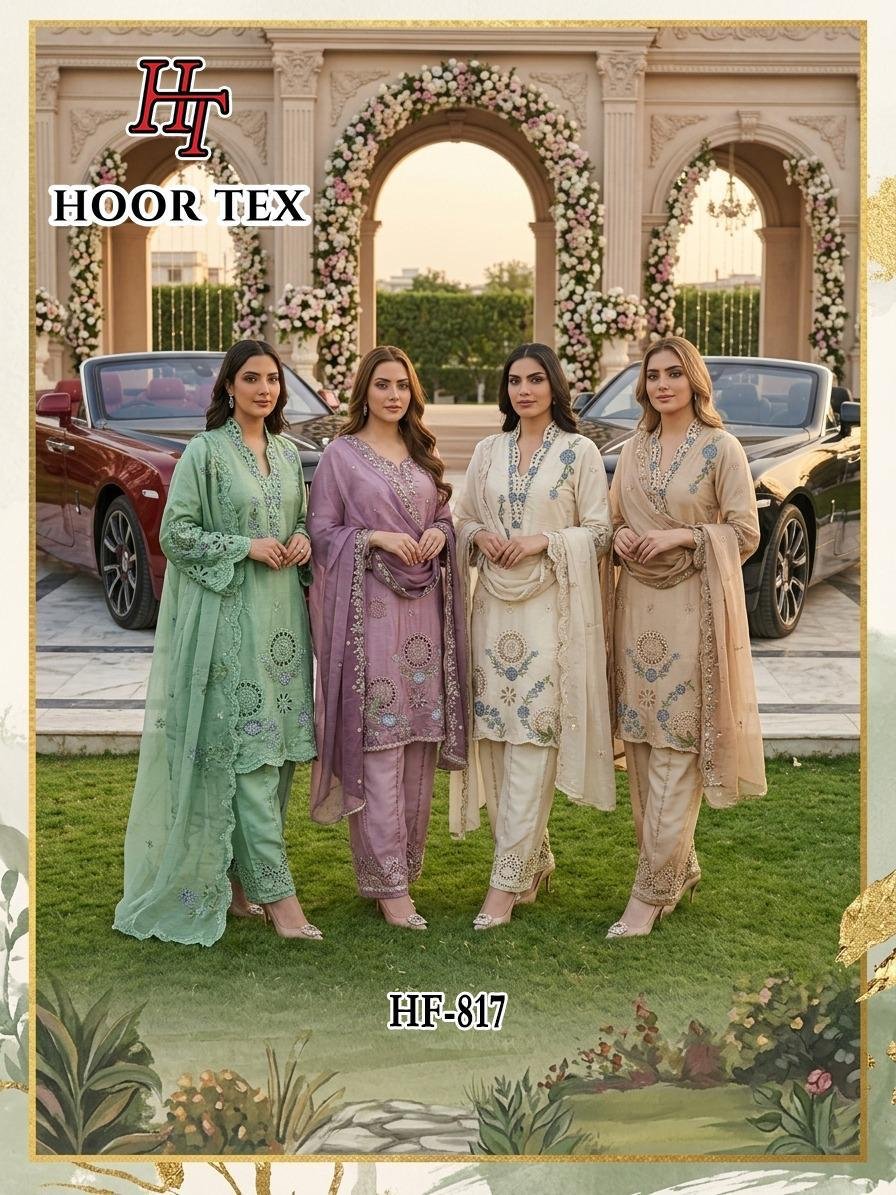 Hoor Tex 817 A To D Crystal Viscose Salwar Kameez Wholesale