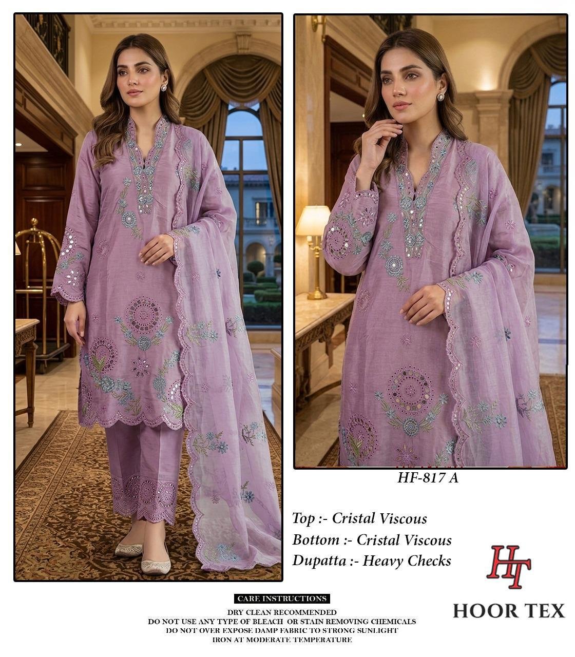 Beautiful Hoor Tex 817 A To D Crystal Viscose Salwar Kameez Wholesale 2026