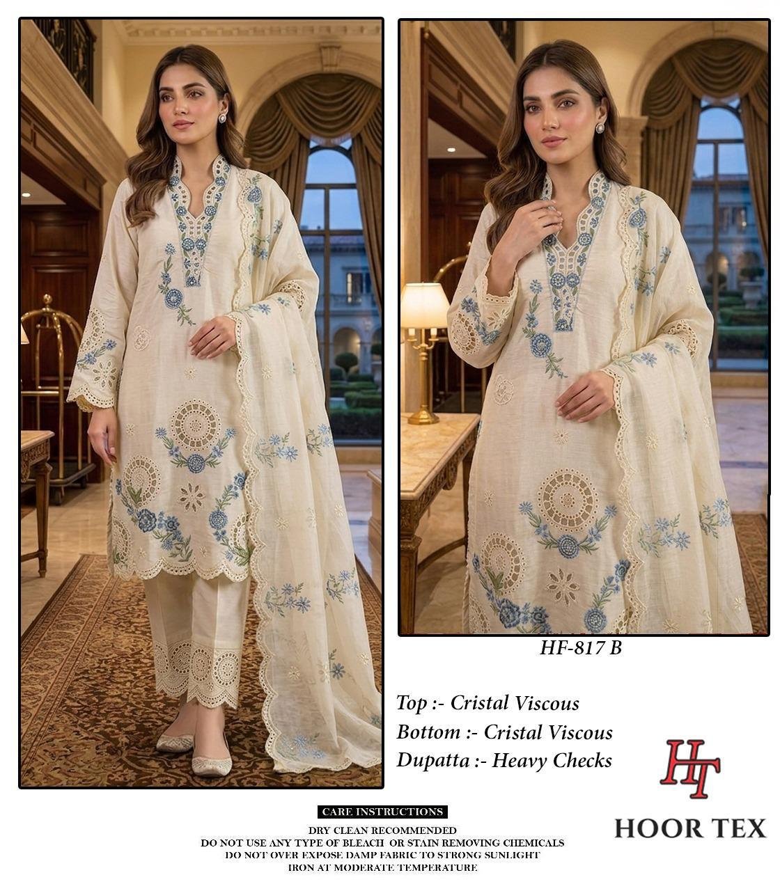 Beautiful Hoor Tex 817 A To D Crystal Viscose Salwar Kameez Wholesale 2026