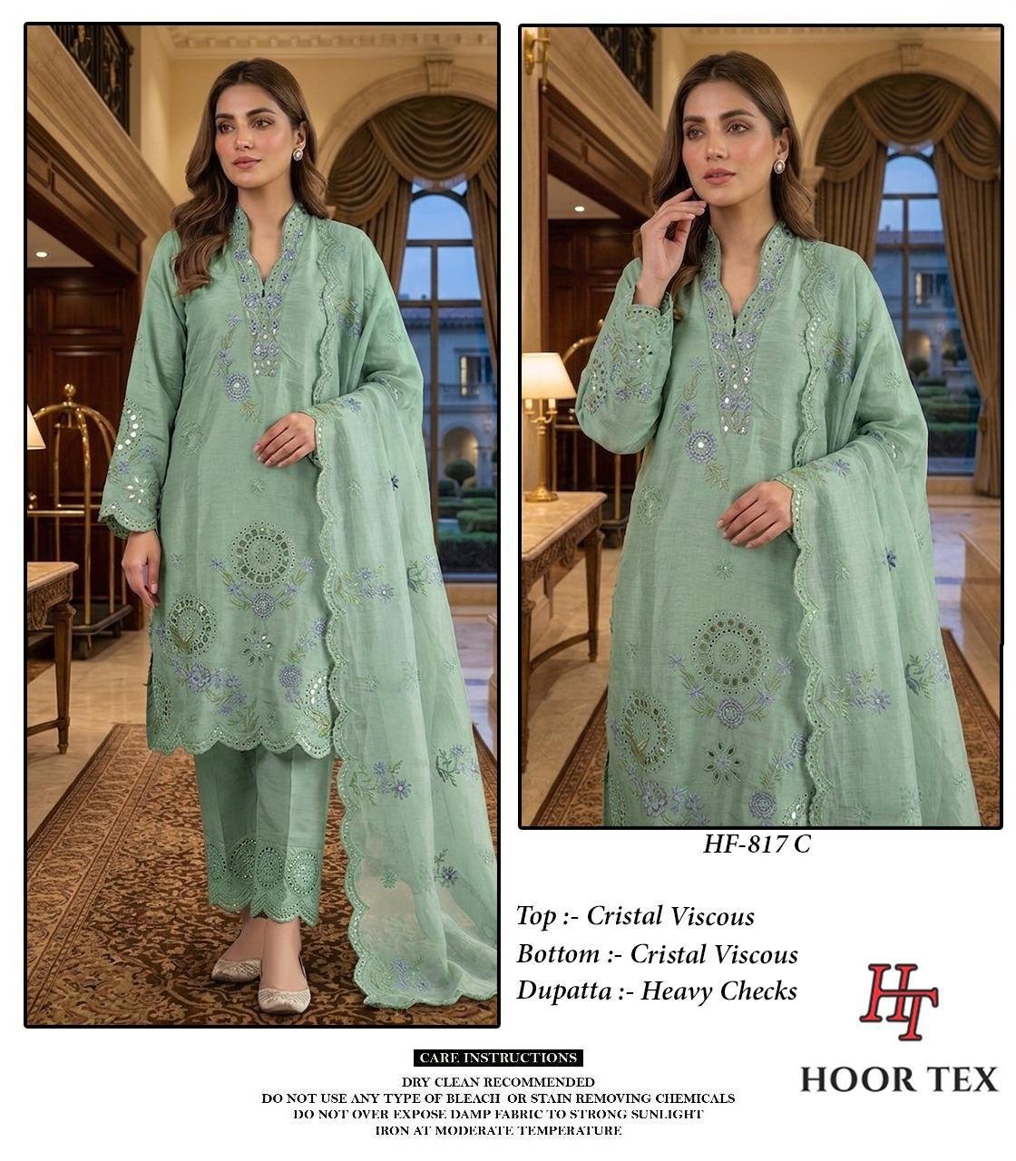Beautiful Hoor Tex 817 A To D Crystal Viscose Salwar Kameez Wholesale 2026
