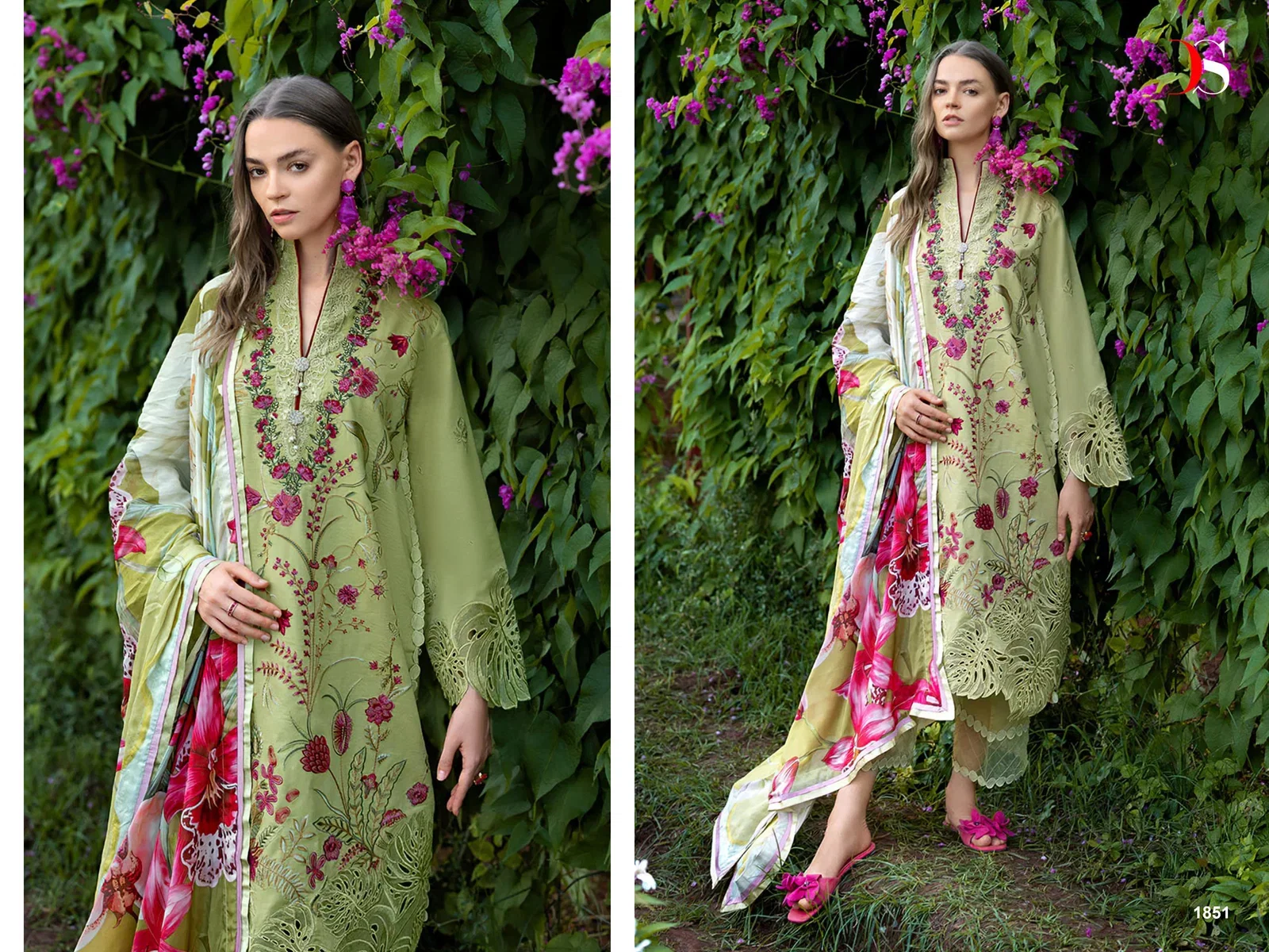 Deepsy Mushq Vol 3 Lawn Cotton Dupatta Cotton Embroidered Salwar Kameez Wholesale