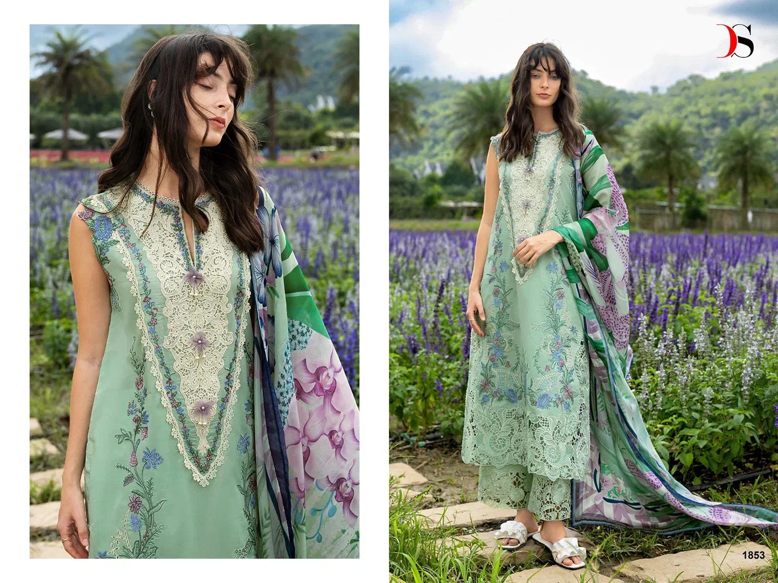 Deepsy Mushq Vol 3 Lawn Cotton Dupatta Cotton Embroidered Salwar Kameez Wholesale