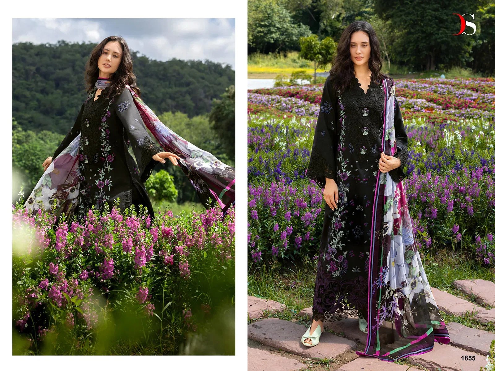 Deepsy Mushq Vol 3 Lawn Cotton Dupatta Cotton Embroidered Salwar Kameez Wholesale
