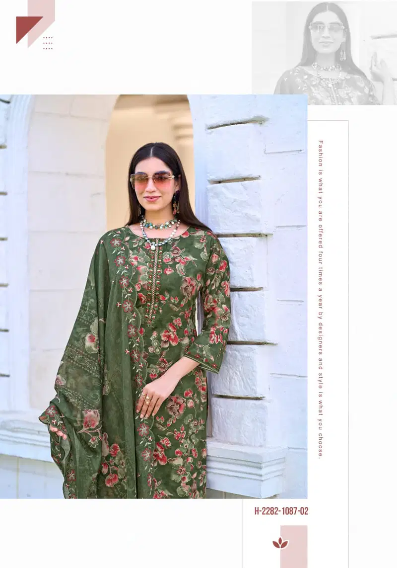 Alok Al Madina Vol 2 Cambric Cotton Foil Printed Dress Material Wholesale