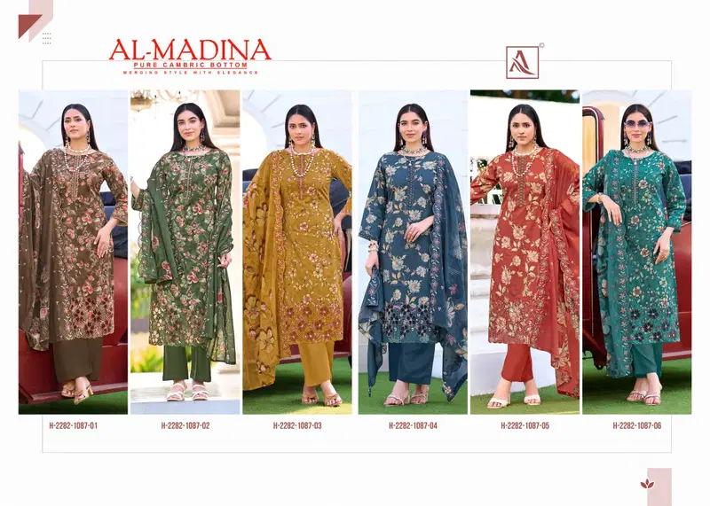 Alok Al Madina Vol 2 Cambric Cotton Foil Printed Dress Material Wholesale