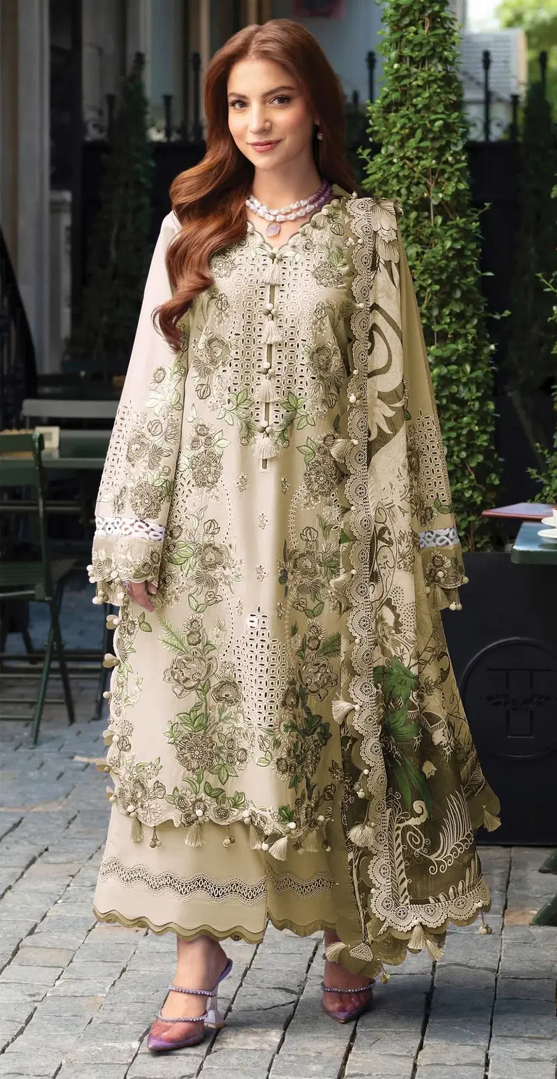 Elan E 37 Cambric Lawn Cotton Embroidered Salwar Kameez Wholesale