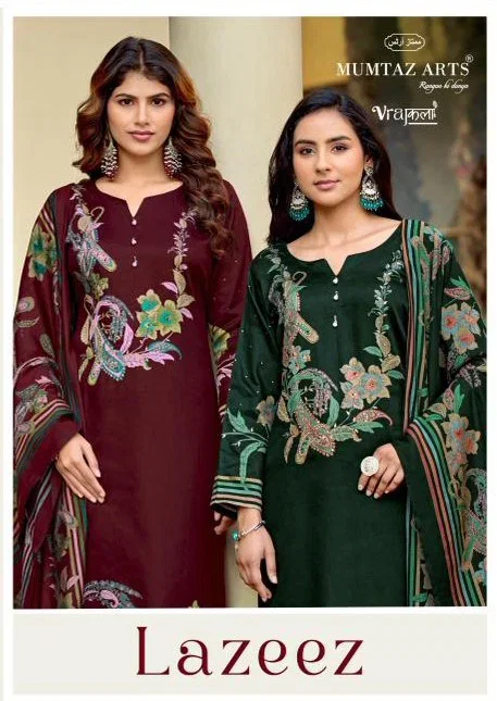 Mumtaz Arts Lazeez Viscose Jam Digital Printed Dress Material Collection Wholesale
