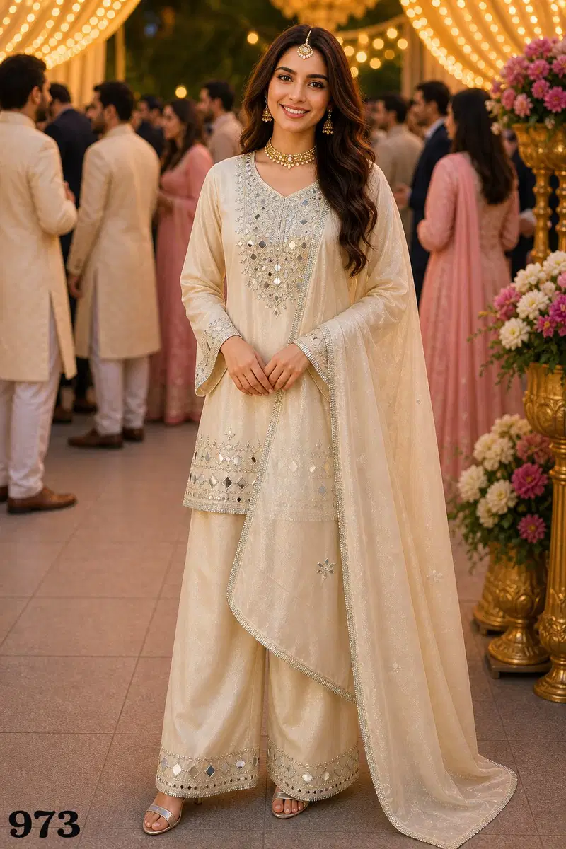Latest Mrudangi Janki Premium Silk Hand Mirror Worked Salwar Kameez Collection Wholesale 2026