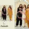 Latest Eba Zainab Slub Organza Beads Work Salwar Kameez Wholesale 2026