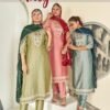 Aanchi Kitty Vichitra Silk Embroidered Kurti With Bottom Dupatta Wholesale