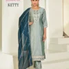 Latest Aanchi Kitty Vichitra Silk Embroidered Kurti With Bottom Dupatta Wholesale 2026