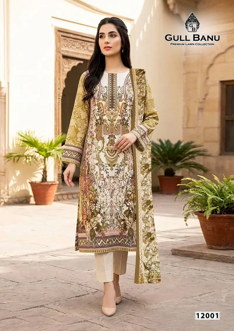 Launching Gull A Ahmed Gull Banu Vol 12 Cambridge Printed Karachi Dress Material Wholesale 2026
