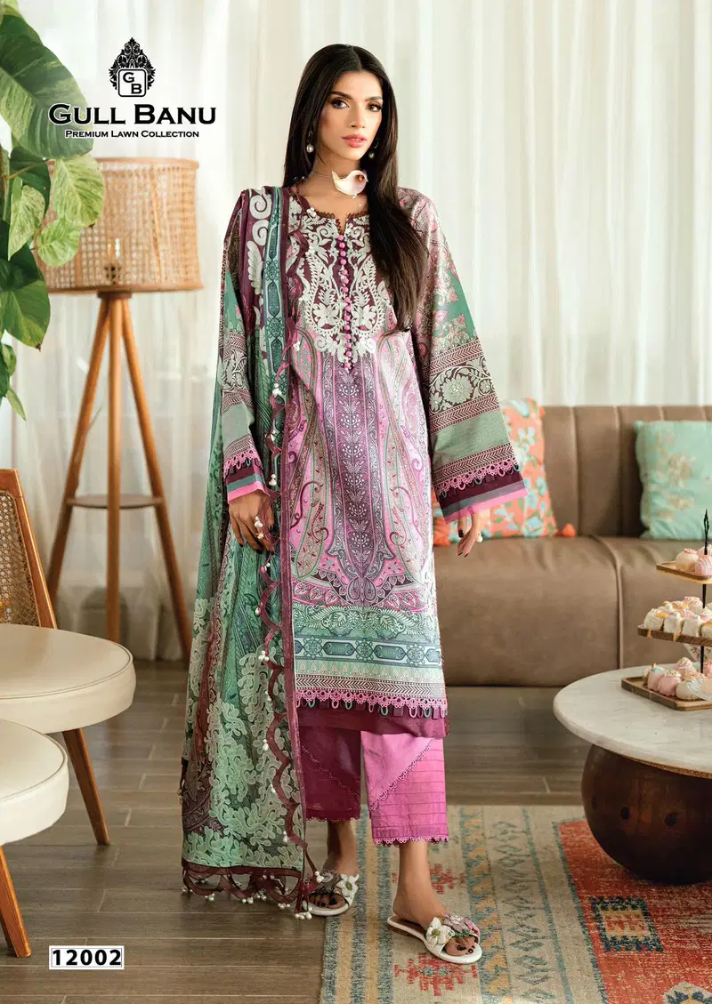 Launching Gull A Ahmed Gull Banu Vol 12 Cambridge Printed Karachi Dress Material Wholesale 2026
