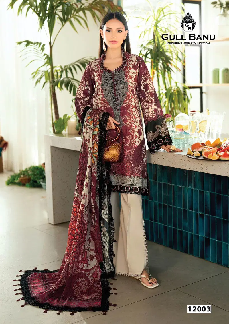 Launching Gull A Ahmed Gull Banu Vol 12 Cambridge Printed Karachi Dress Material Wholesale 2026
