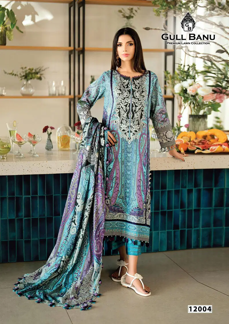 Launching Gull A Ahmed Gull Banu Vol 12 Cambridge Printed Karachi Dress Material Wholesale 2026