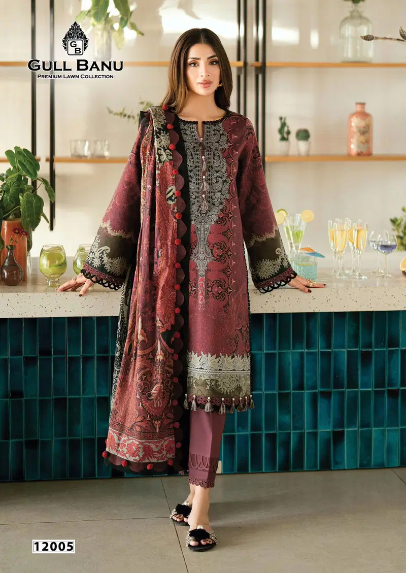 Launching Gull A Ahmed Gull Banu Vol 12 Cambridge Printed Karachi Dress Material Wholesale 2026