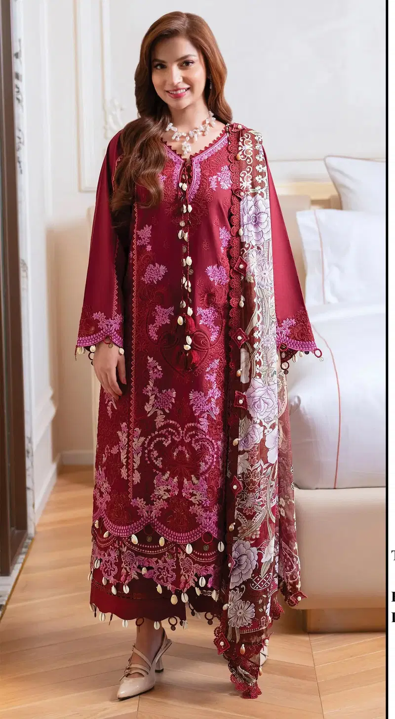 Elan E 38 Cambric Cotton Embroidered Salwar Kameez Wholesale
