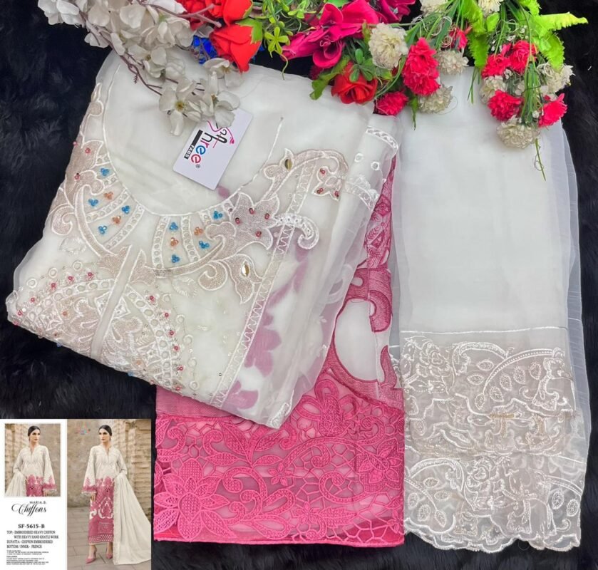 Stylish Shree Sf 5615 A To D Chiffon Embroidered Salwar Kameez Wholesale 2026