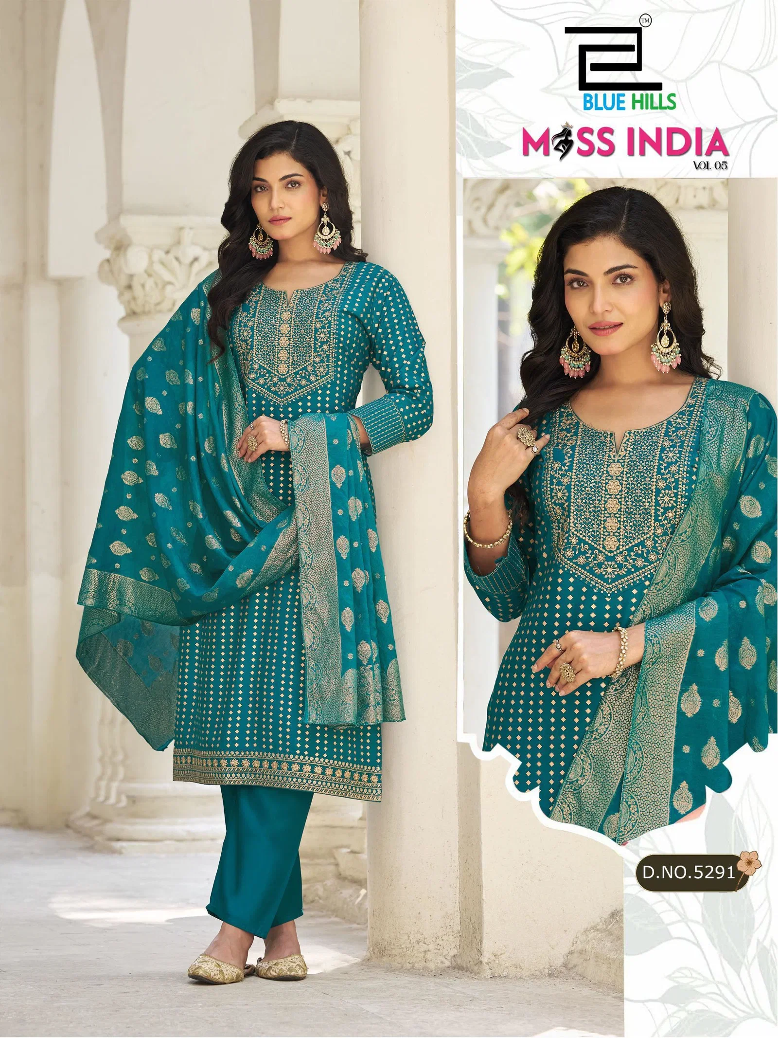 Beautiful Blue Hills Miss India Vol 5 Plus Size Rayon Foil Printed Kurti With Bottom Dupatta Wholesale 2026