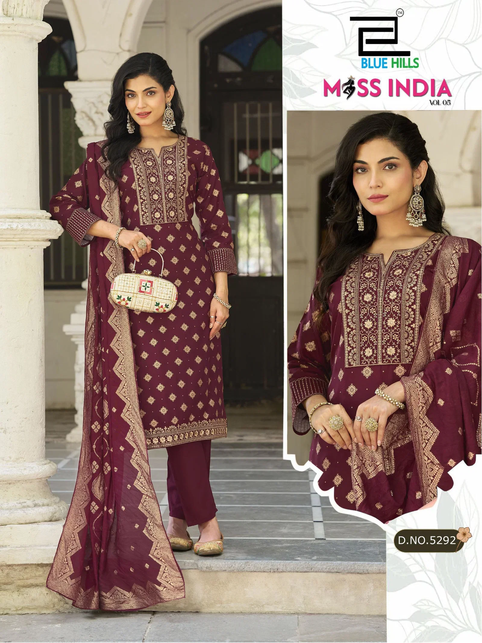 Beautiful Blue Hills Miss India Vol 5 Plus Size Rayon Foil Printed Kurti With Bottom Dupatta Wholesale 2026