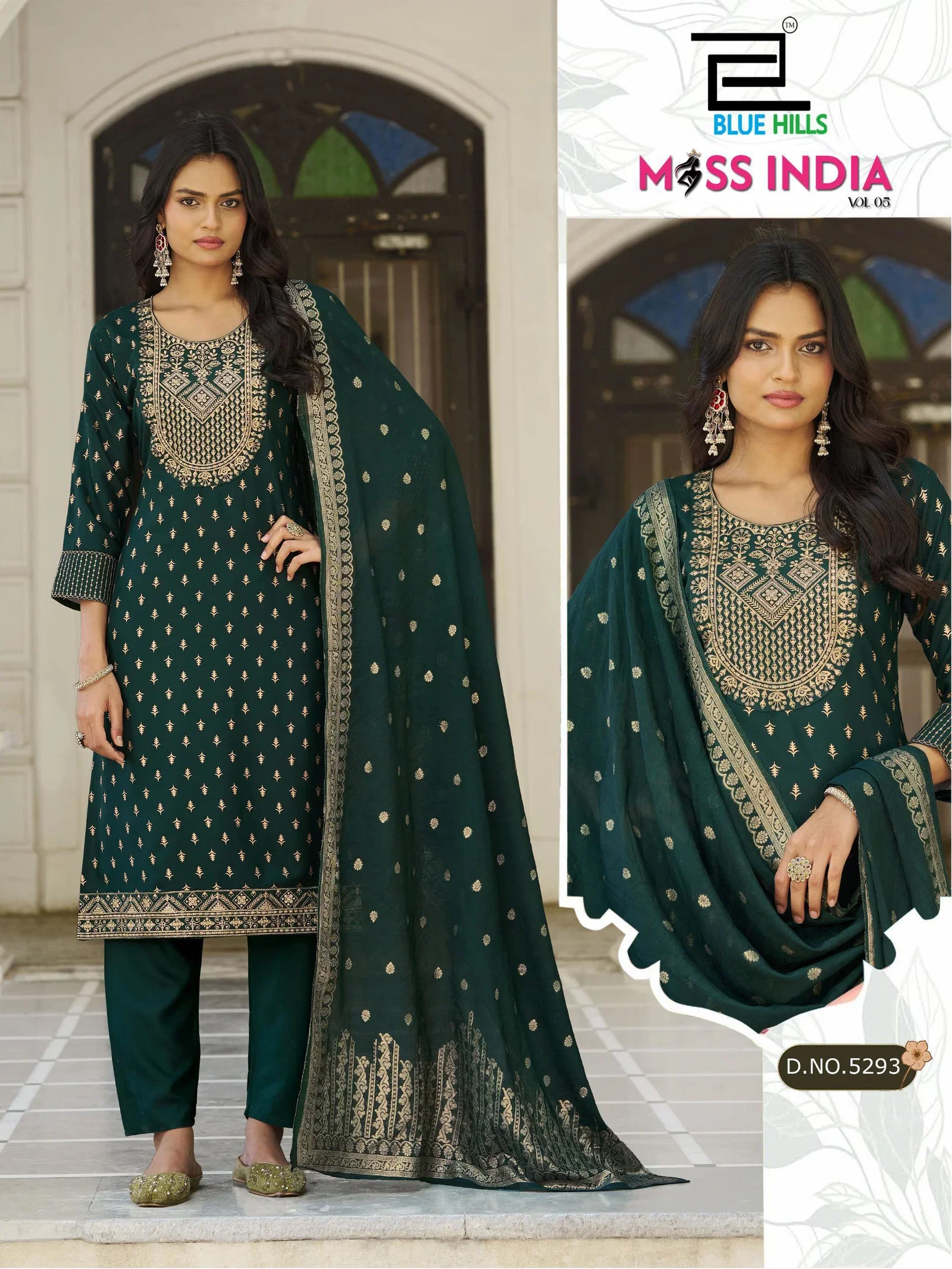 Beautiful Blue Hills Miss India Vol 5 Plus Size Rayon Foil Printed Kurti With Bottom Dupatta Wholesale 2026