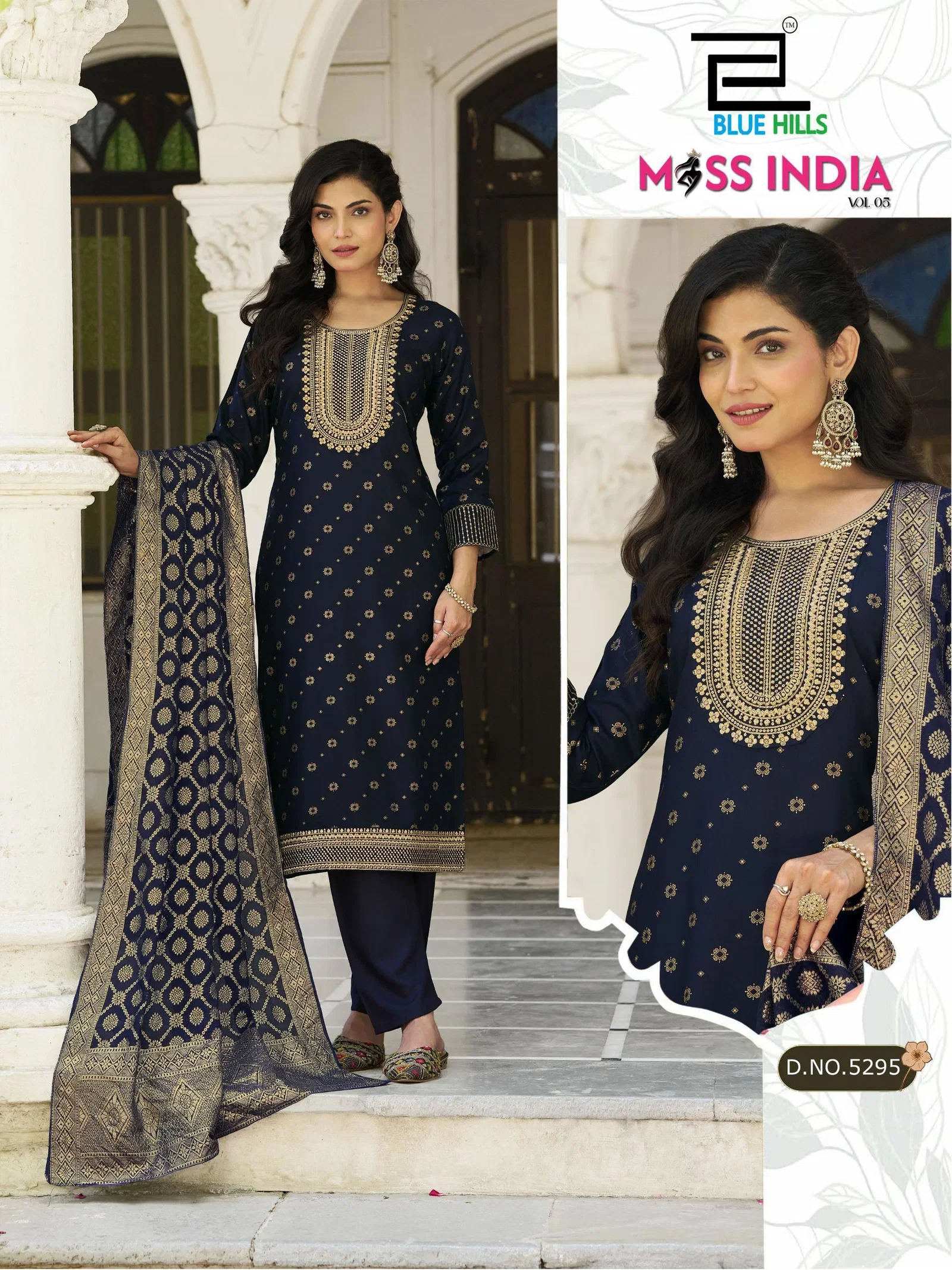 Beautiful Blue Hills Miss India Vol 5 Plus Size Rayon Foil Printed Kurti With Bottom Dupatta Wholesale 2026