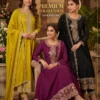 Roohaa Vol 20 Silk Embroidered Gown With Bottom Dupatta Wholesale