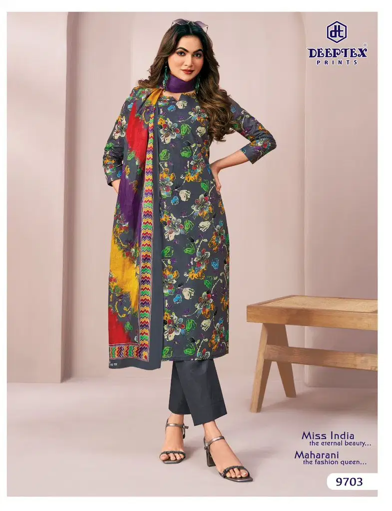 Buy Deeptex Miss India Vol 97 Lawn Cotton Fancy Dress Material Collection Wholesale 2026