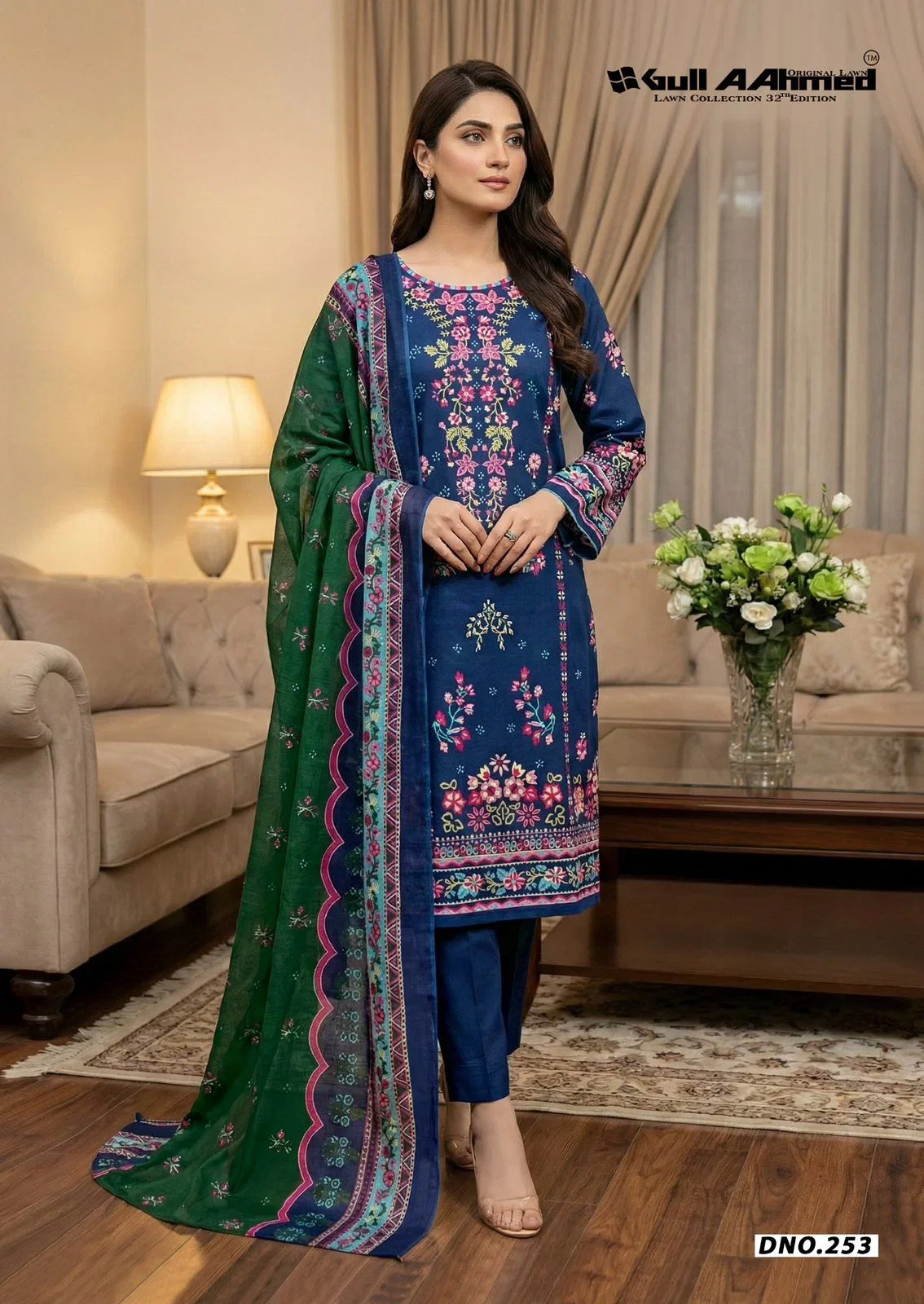 Gull A Ahmed Lawn Collection Vol 32 Cotton Karachi Dress Material Wholesale