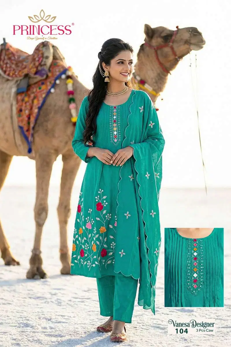 Launching Princess Vanesa Designer Roman Silk Kurti Set Collection Wholesale 2026