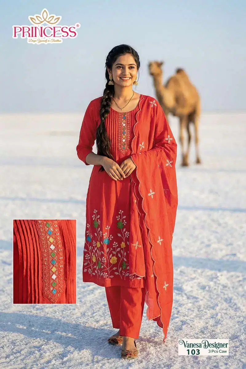 Launching Princess Vanesa Designer Roman Silk Kurti Set Collection Wholesale 2026