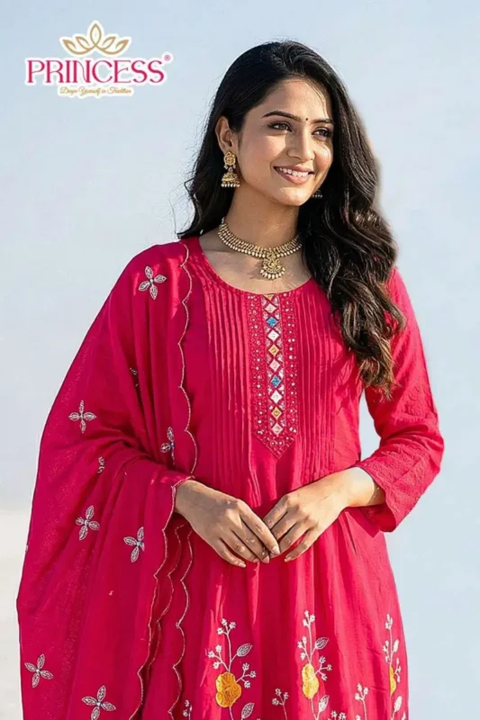 Launching Princess Vanesa Designer Roman Silk Kurti Set Collection Wholesale 2026